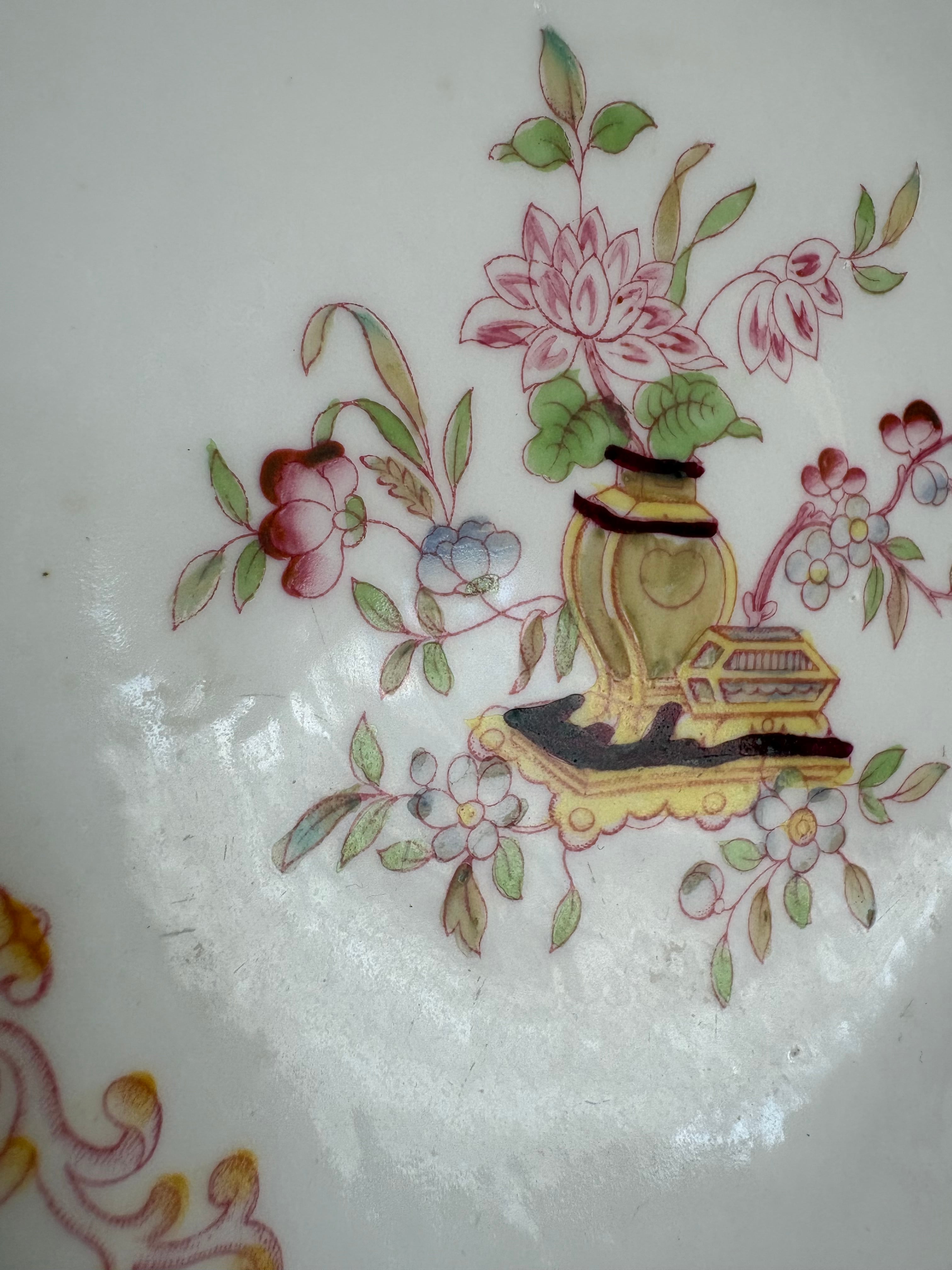 美品　サルグミンヌ　MOZART　コンポティエ　フランスアンティーク サルグミンヌ MINTON No.235（ミントン）コンポティエ（手描きの花模様