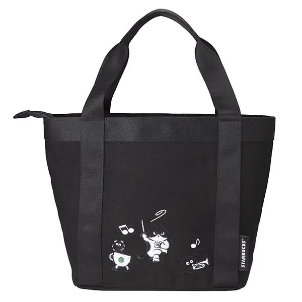 台湾スターバックス】黒猫楽団 刺繍トートバッグ | 台湾雑貨商店