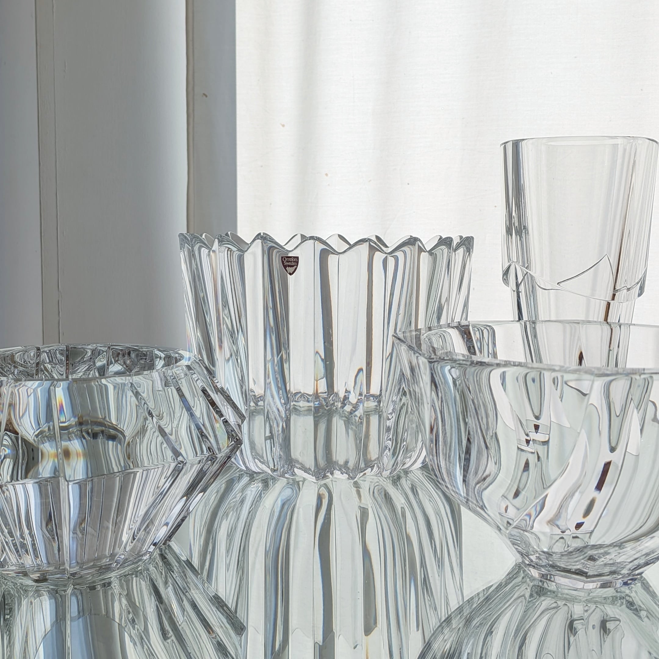 Crystal Fleur Round Bowl by Jan Johansson for Orrefors | sonota