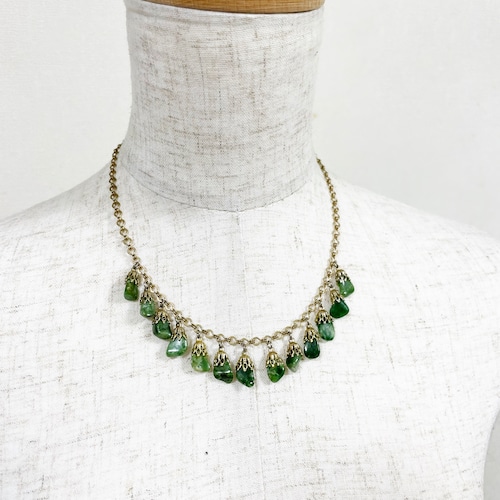 Vintage BC Jade Dangle Necklace