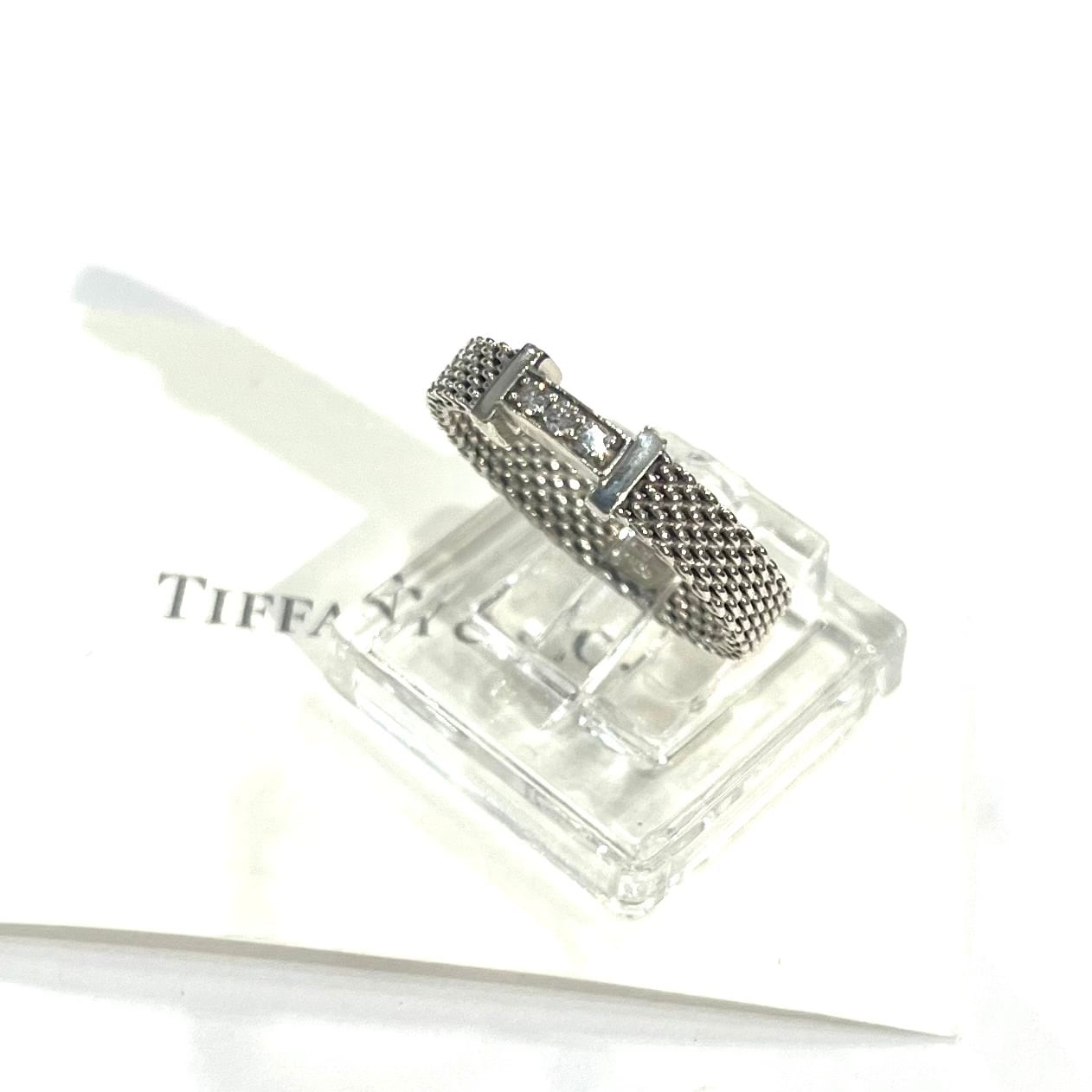 希少【TIFFANY&CO】【12号】2583 3粒ダイヤモンド サマセット指輪