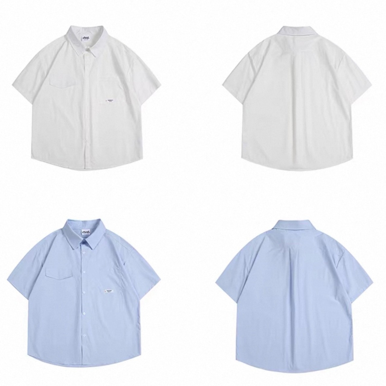Flap pocket logo tag shirt 1445 - 15