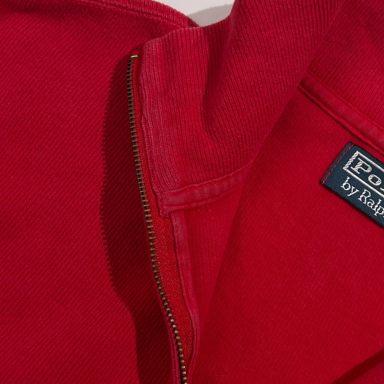 Polo by Ralph Lauren ポロラルフローレン ハーフジップ プルオーバー トレーナー サイズ M /レッド系 メンズ