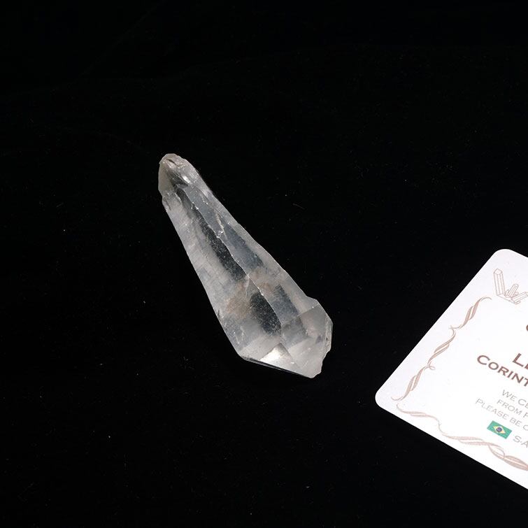 レムリアンシード 水晶 ダブルポイント 原石 ブラジル ミナスジェライス州 コリント産 証明書付属 一点物 271-255