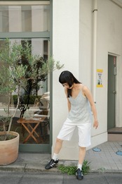 【送料無料】European beads silk camisole