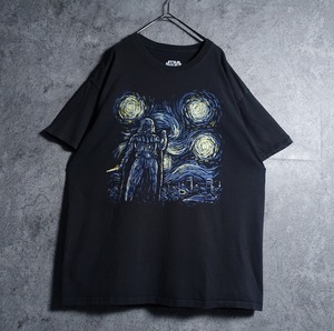 "STAR WARS" Darth Vader Starry Night Art Print T-shirt