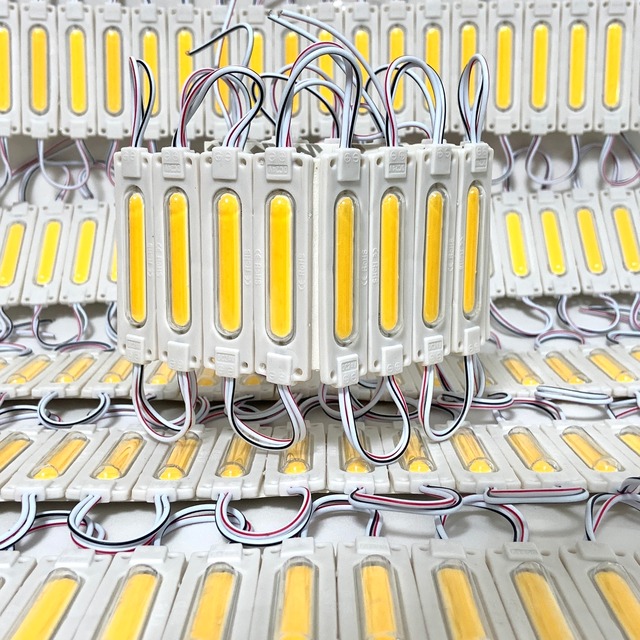 ◇20コマセット◇ゴールド（電球色）スティック形状 24V トラック用品 増設ランプ LED シャーシマーカー タイヤ灯 作業灯 路肩灯 架装部品 チップマーカー