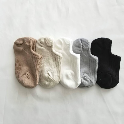 【即納】ankle rib socks 5pcs set〔くるぶしリブソックス 5足セット〕　tba