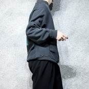 reverse weave type fade print sweat