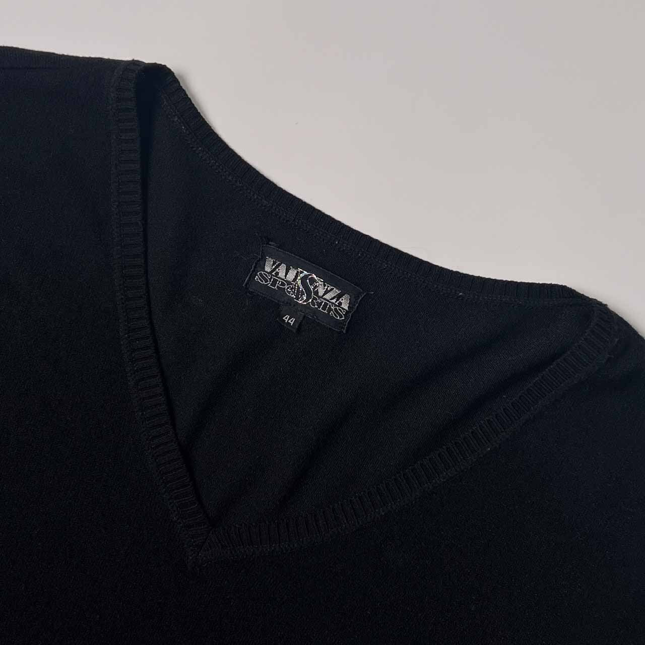 VALENZA SPORTS バレンザスポーツ Vネック ワンポイント 半袖 レーヨン