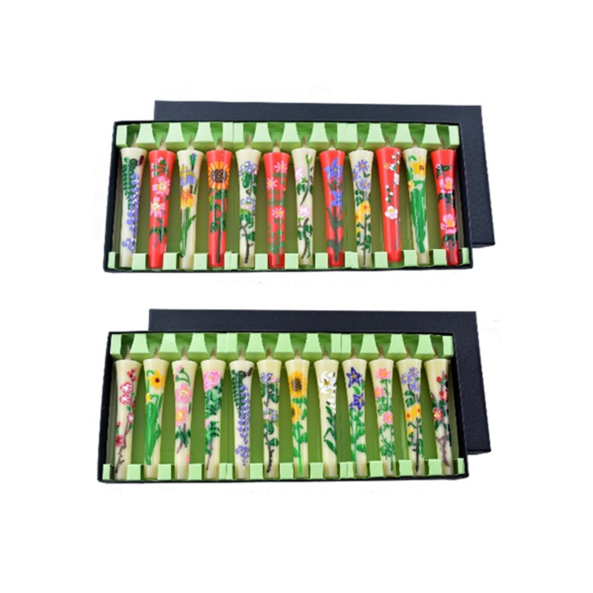 手描き絵ろうそく「12か月セット」2号 ｜ 高澤ろうそく店 | 暮らしの