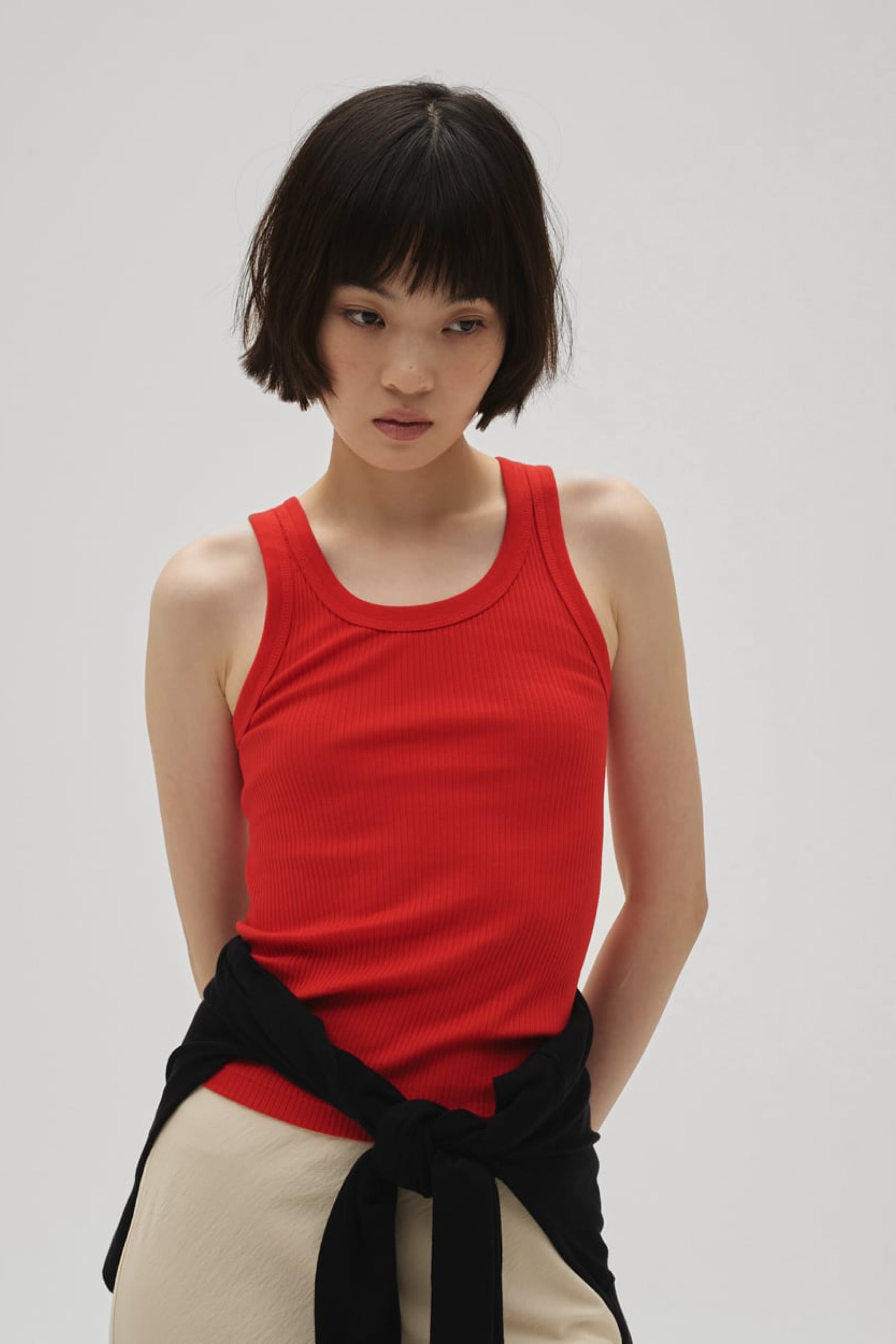 TODAYFUL Seamless Rib Tanktop シームレスリブタンクトップ Red