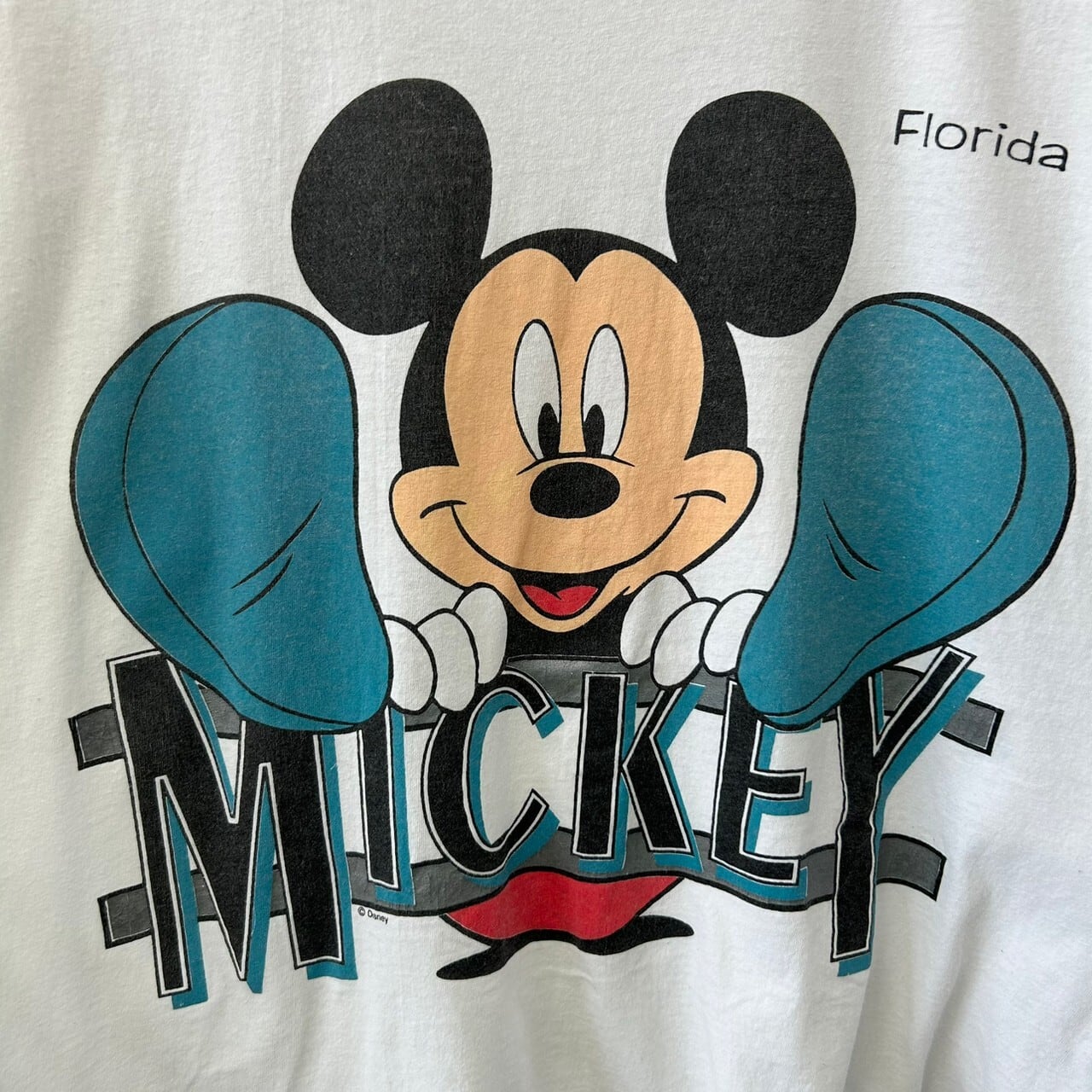 -90s ディズニーヴィンテージ ミッキーマウス キャラクター系 半袖Tシャツ シングルステッチ デザインプリント 古着 古着屋 埼玉 ストリート  オンライン 通販 アメカジ ビンテージ