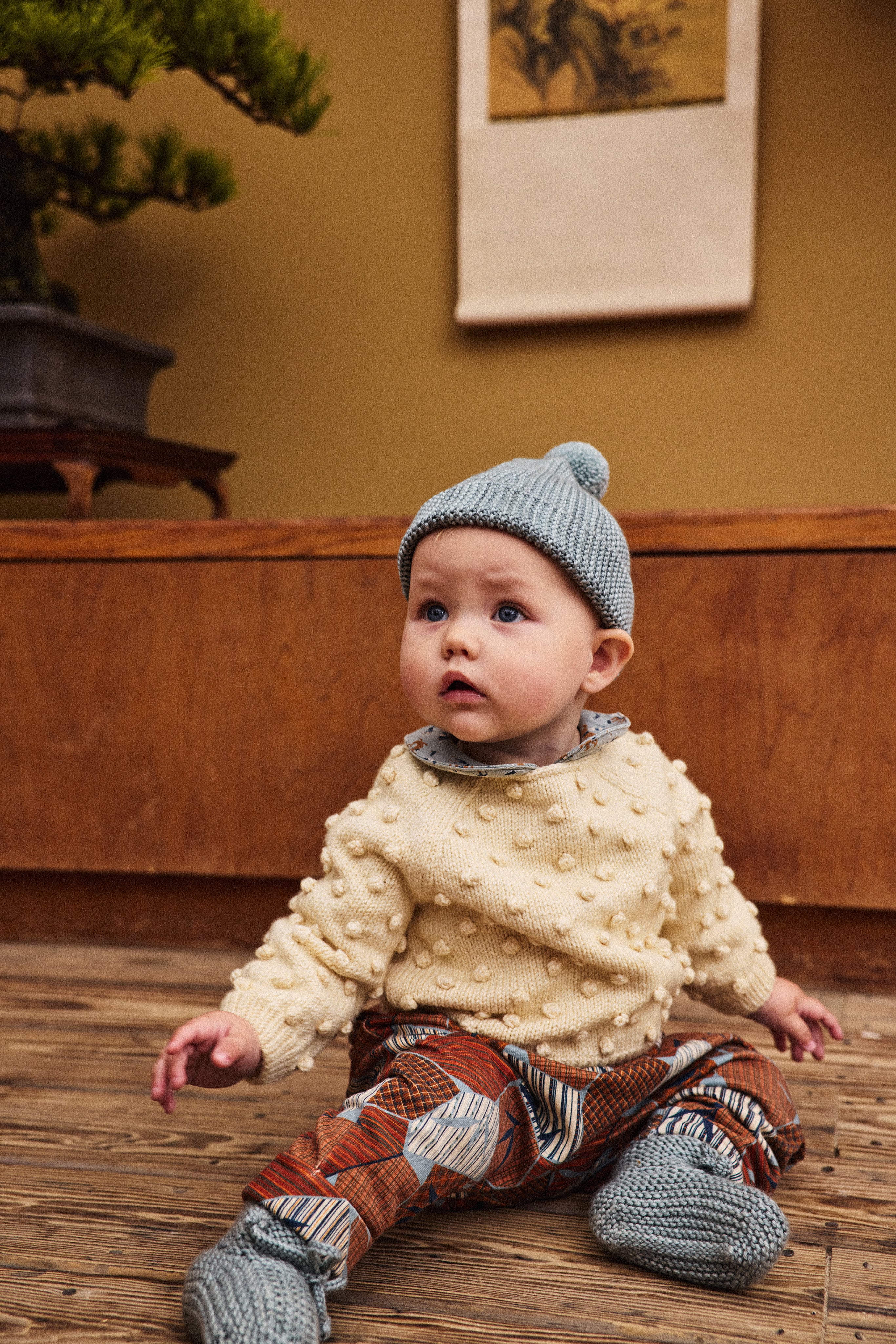 Misha&Puff 26AW 〉 BABY KOJI PANT / ROSE GOLD KYOTO | 世界の子供服
