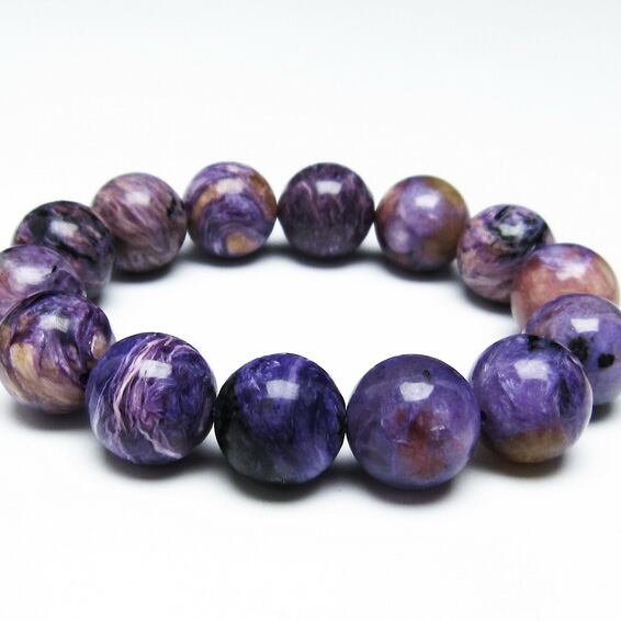 チャロアイト ブレスレット 16mm 一点物  おまかせ便 111-32103