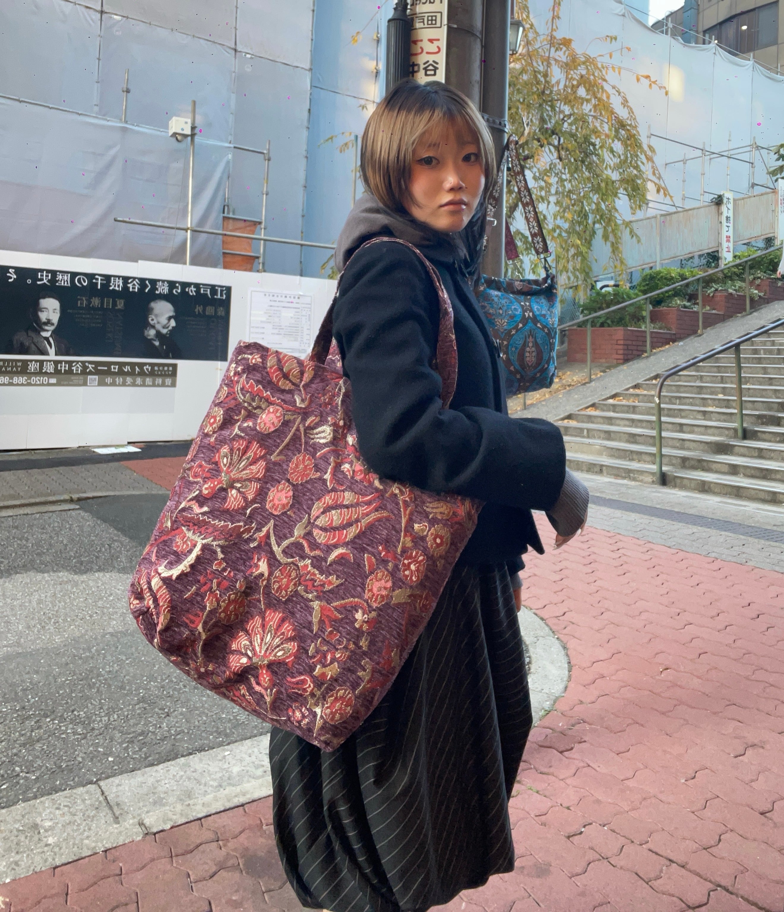 酒袋のパッチワーク・リメイクトート Lサイズ | Pay ID