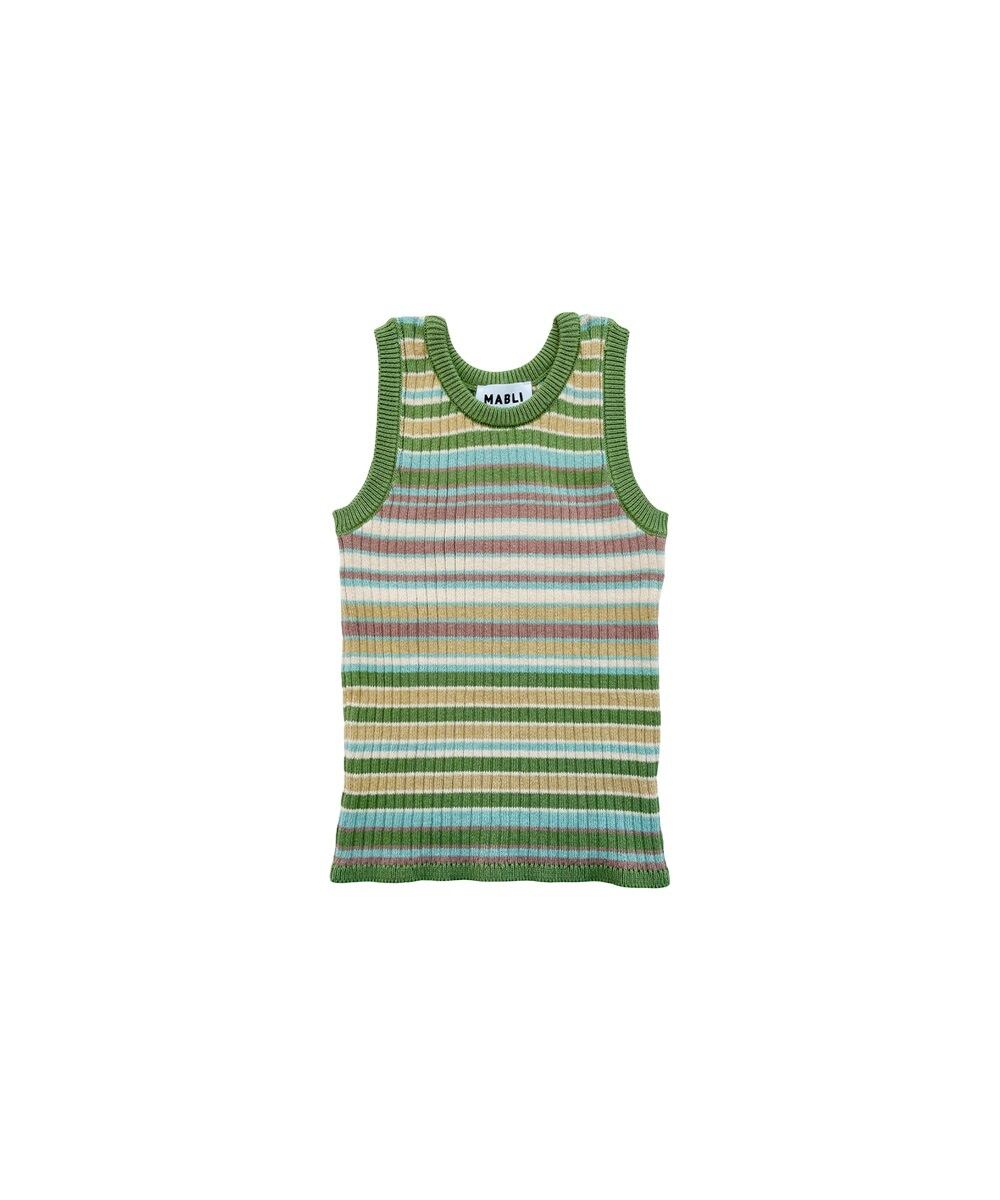 MABLI】SOLVA VEST - MEADOW STRIPE 4Y 6Y | Oggi