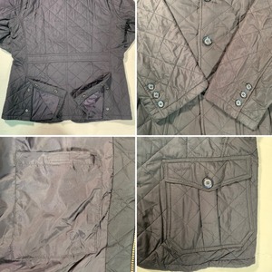 2232 Barbour キルティングジャケット ネイビー L