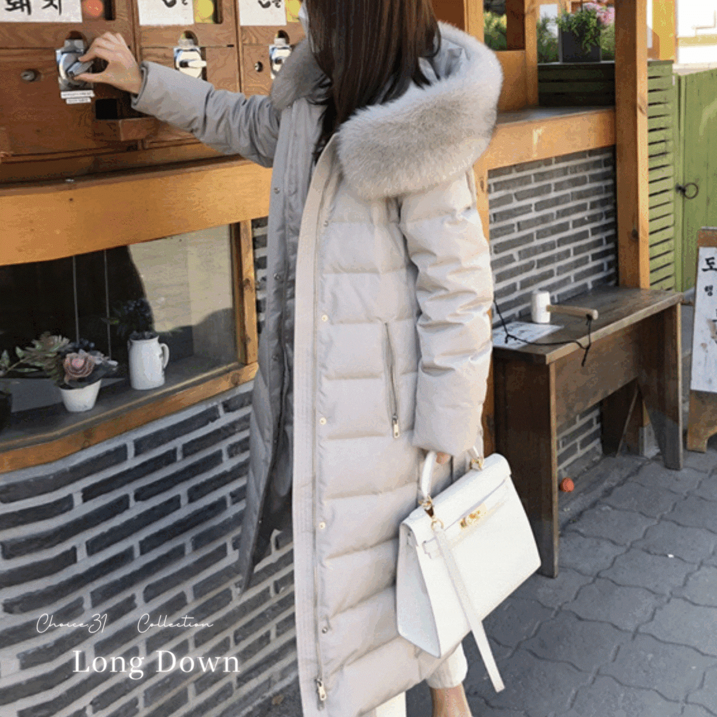 フードファー ダウンコート ベルト付き 韓国ファッション 中綿 ファー 冬 ダウン | CHOICE.31 レディースファッション通販