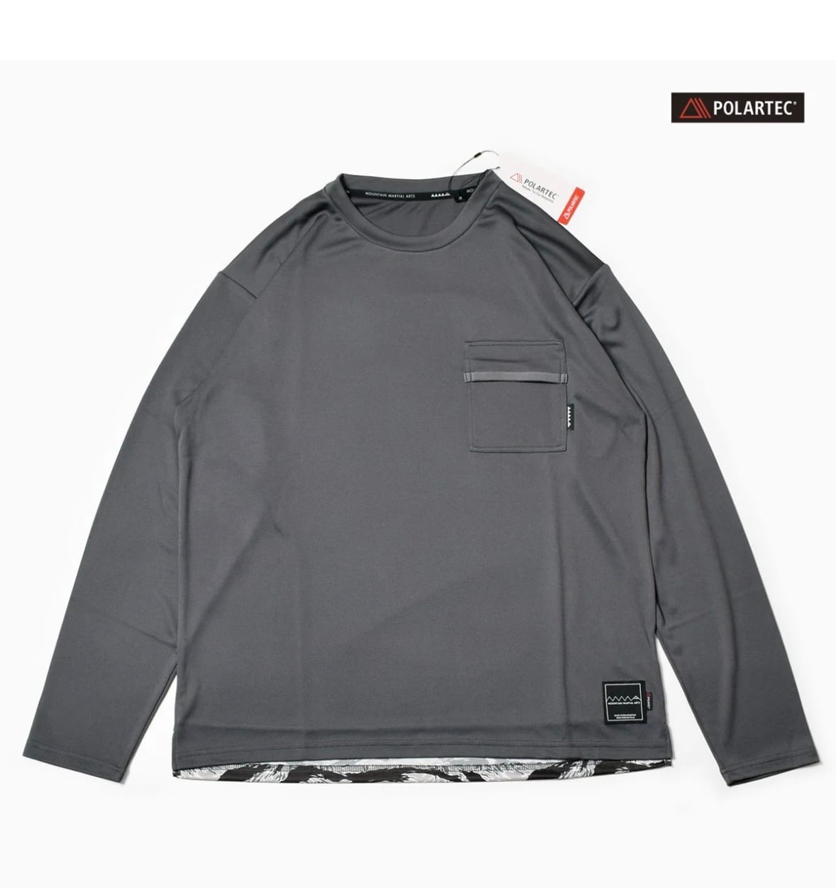 MMA(MOUNTAIN MARTIAL ATRTS) MMA Pocket Long Tee POLARTEC® version (Gray)