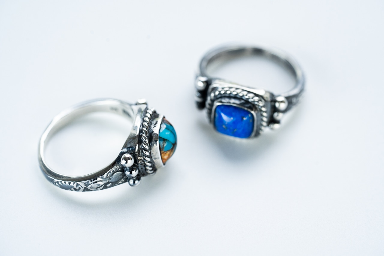 R-100 Native Square Signet Ring (Copper Turquoise)