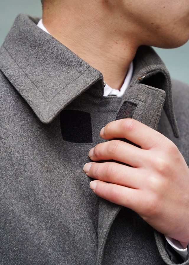 DIRK BIKKEMBERGS 98AW cutting middle polo coat