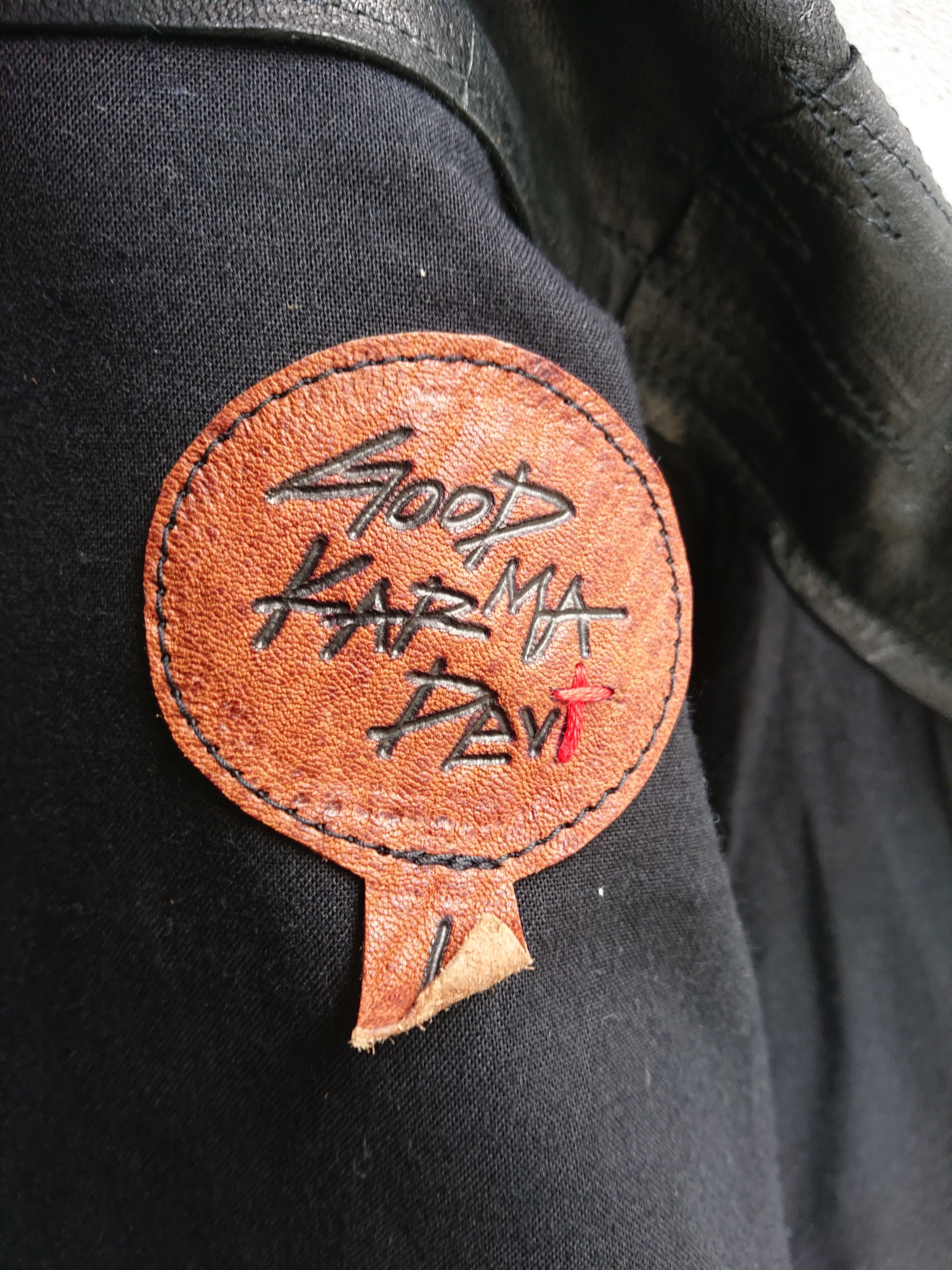 GOODKARMA DEVELOPMENT. Leather Blouse 