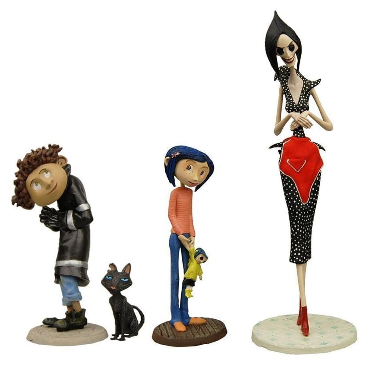 NECA コララインとボタンの魔女 PVC フィギュアリン 3体セット 未開封 