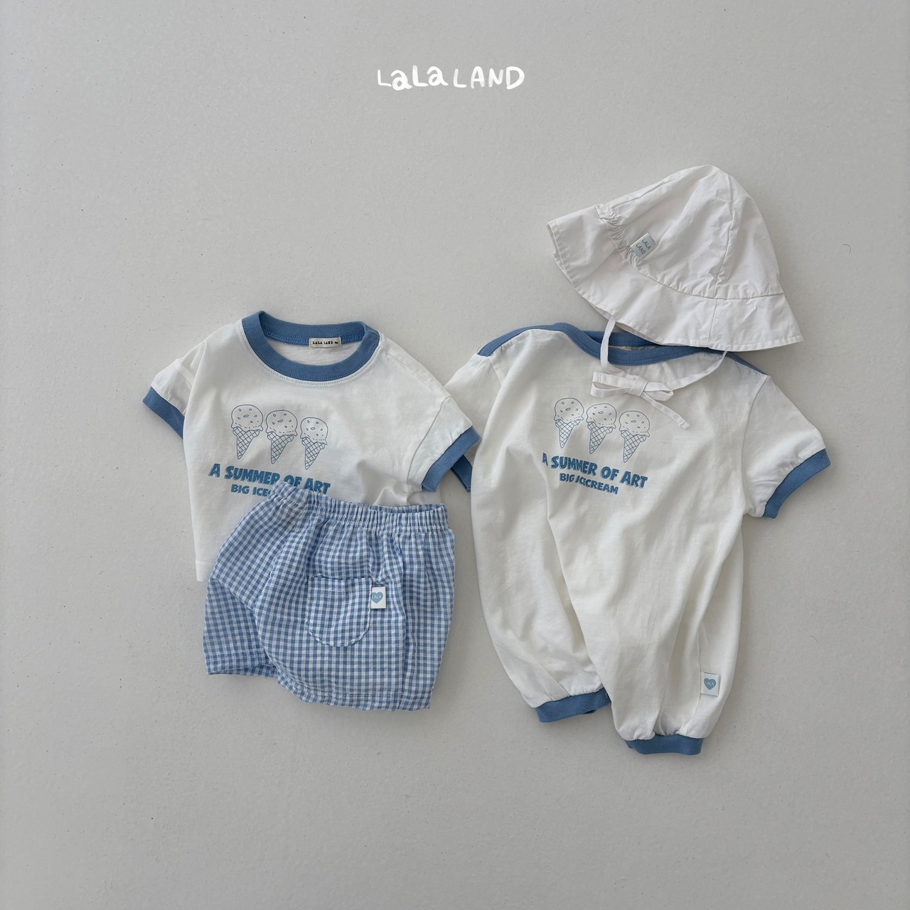 【取寄/韓国直送】LALALAND 26/SM （ベビー）アイスクリームTシャツ｜夏服｜韓国子供服