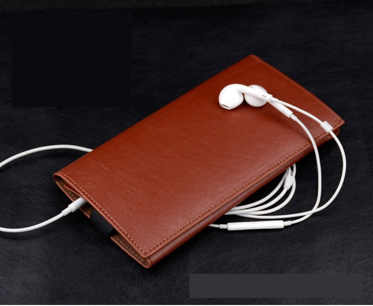 iphone7 ケース　茶色　お札やカードも入れられる　