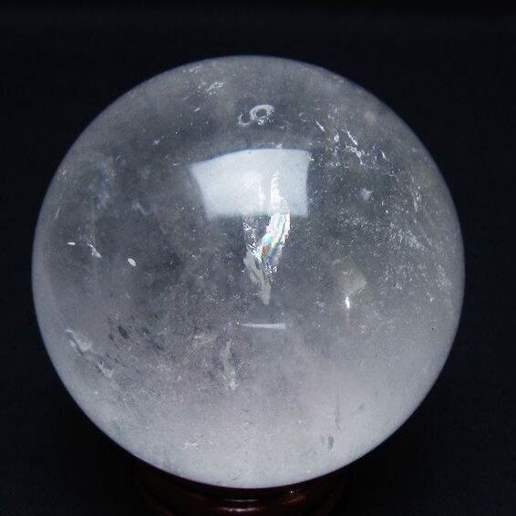 水晶 丸玉 60mm スフィア 置物 水晶玉 一点物 151-8940