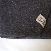 MAISON CARRÉE  CASHMERE Stardust STOLE "CHARCOAL GREY"