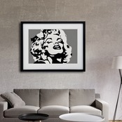 Marilyn Monroe|永遠のハリウッドアイコンを描くアートポスター|モダン&ヴィンテージに映える額縁セット|国内生産・A3ポスター