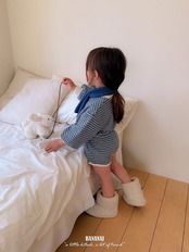 韓国子供服 / BANANA J / 26Autumn / ニット ボーダー スウェット / 秋服 / キッズ *XS~JS*