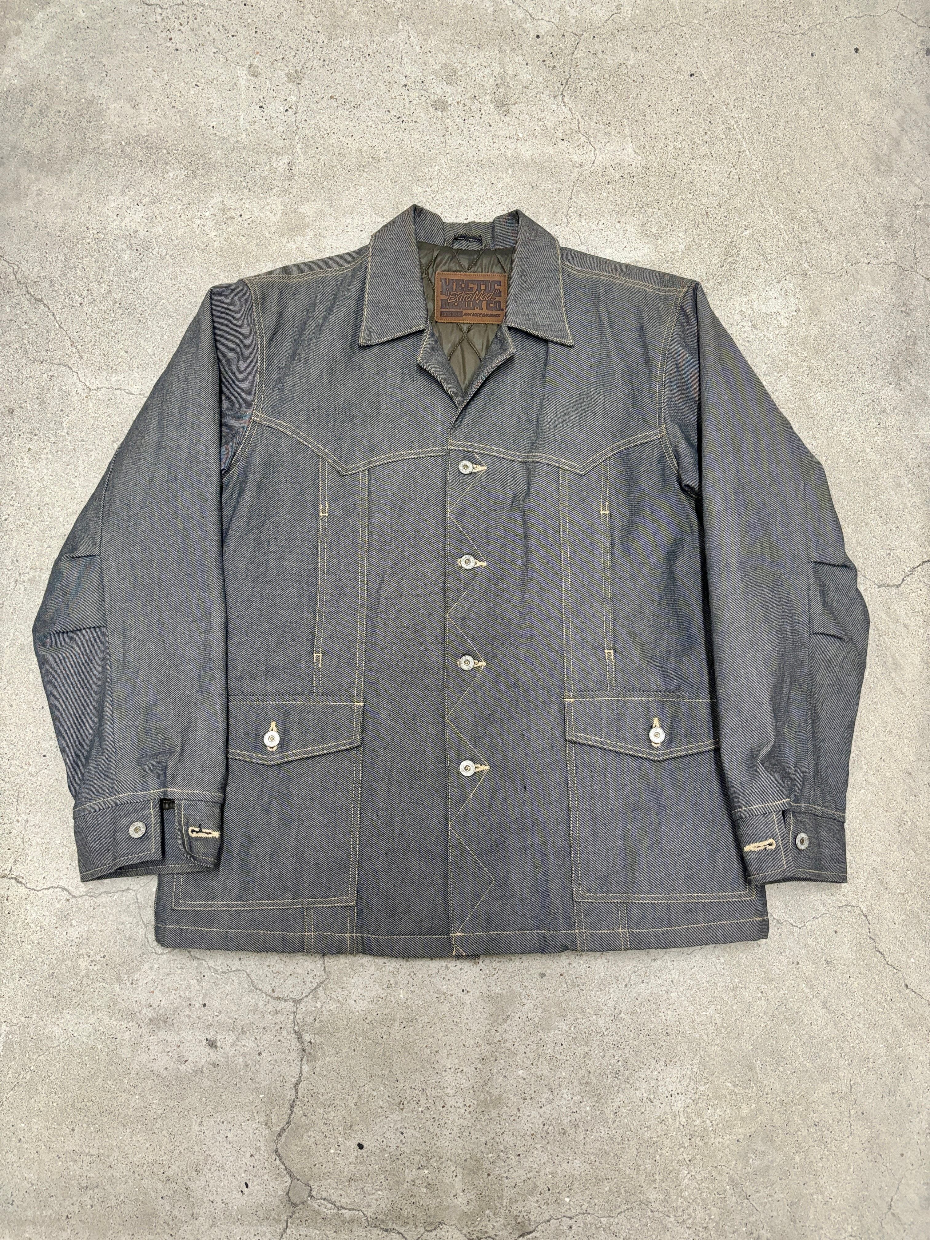 【MAD HECTIC】00s 日本製 デニムジャケット L 00s Mad Hectic/Denim Jacket/XL/デニムジャケット/キルティング