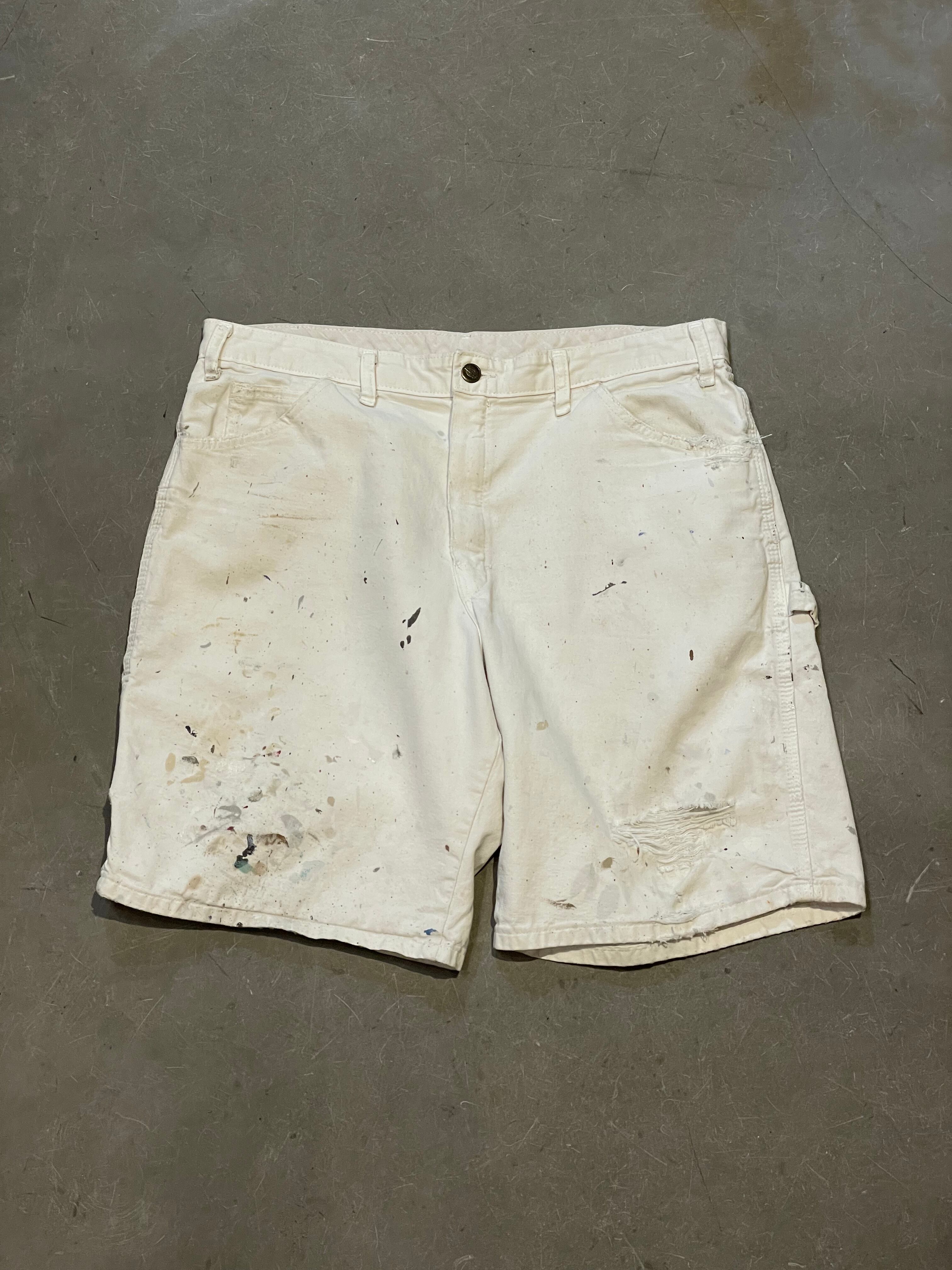 00s Dickies Painter Shorts 白 W34 ディッキーズ ホワイトペインター
