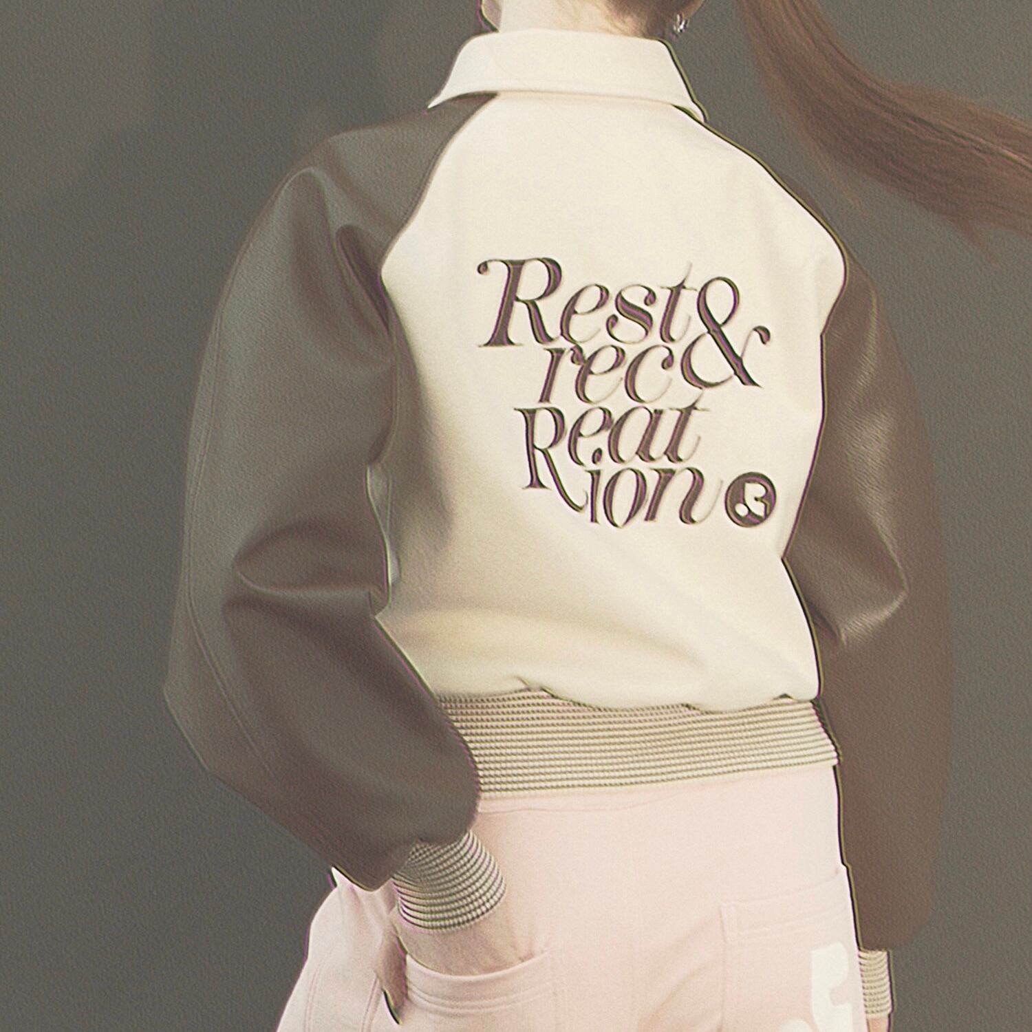 rest & recreation] RR LOGO WOOL BOMBER JACKET - BROWN 正規