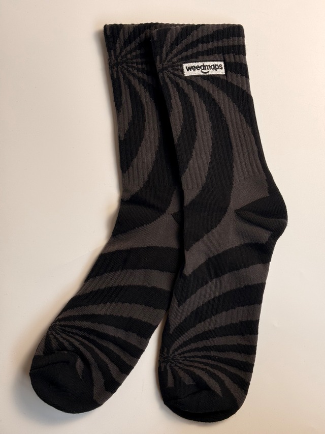 “weedmaps” Geo Printed Socks