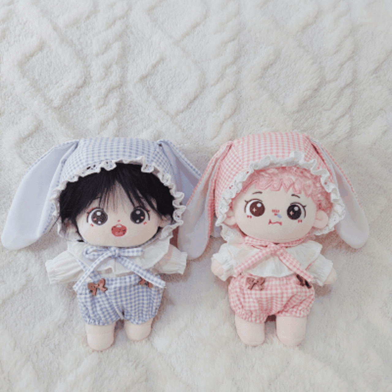 Amazon.co.jp: あんスタ ぬい服 白うさ耳帽子とデニムサロペット
