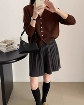 Basic v neck Cardigan T20183