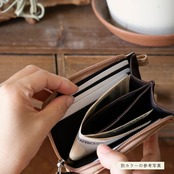 Legato コンパクト財布　コルク ブラック