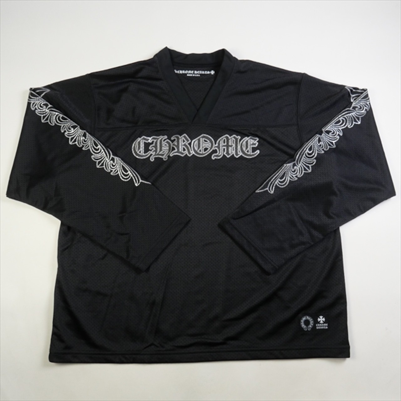 Size【M】 CHROME HEARTS クロム・ハーツ MESH WARM UP JERSEY BLACK 
