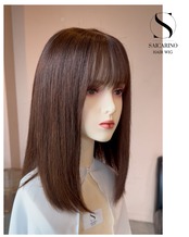 17プレミアム・ミューズ(ブラウン)人毛フルウィッグ