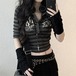 ラインストーングラフィックプリントクロップトップ,y2kグランジスタイルの服,美的フェアリーコアプリント,ヴィンテージ原宿 T240926053814_12