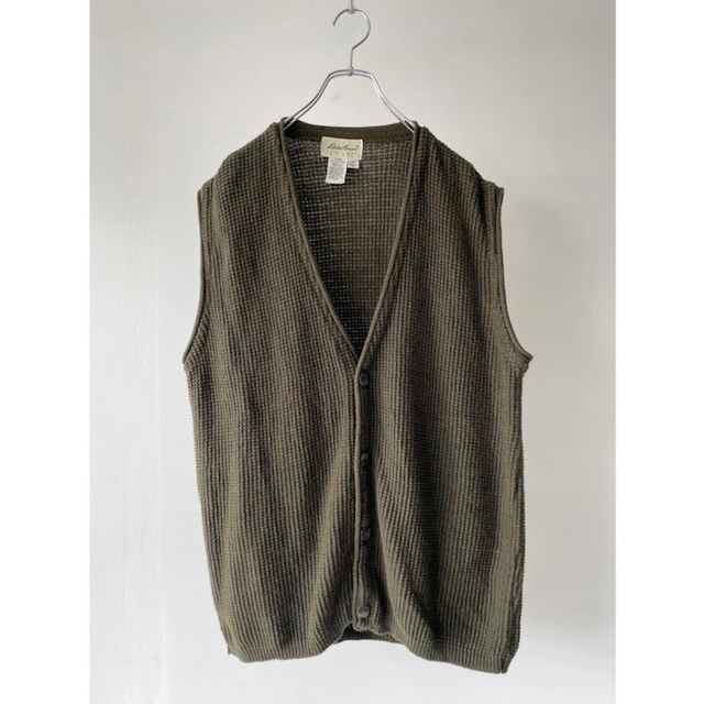 -eddie bauer- 90's cotton knit vest