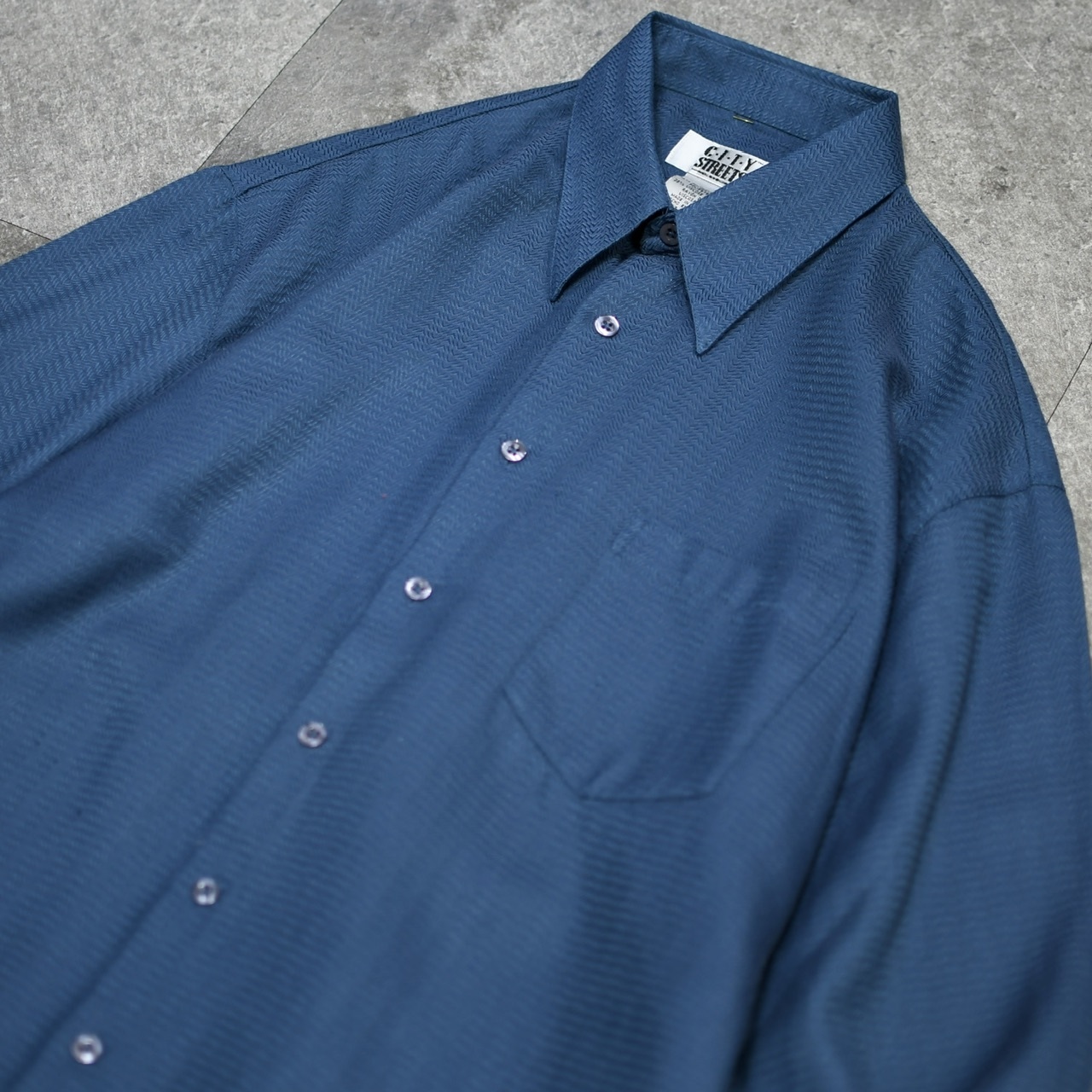 jacquard weave herringbone pattern rayon blend shirt