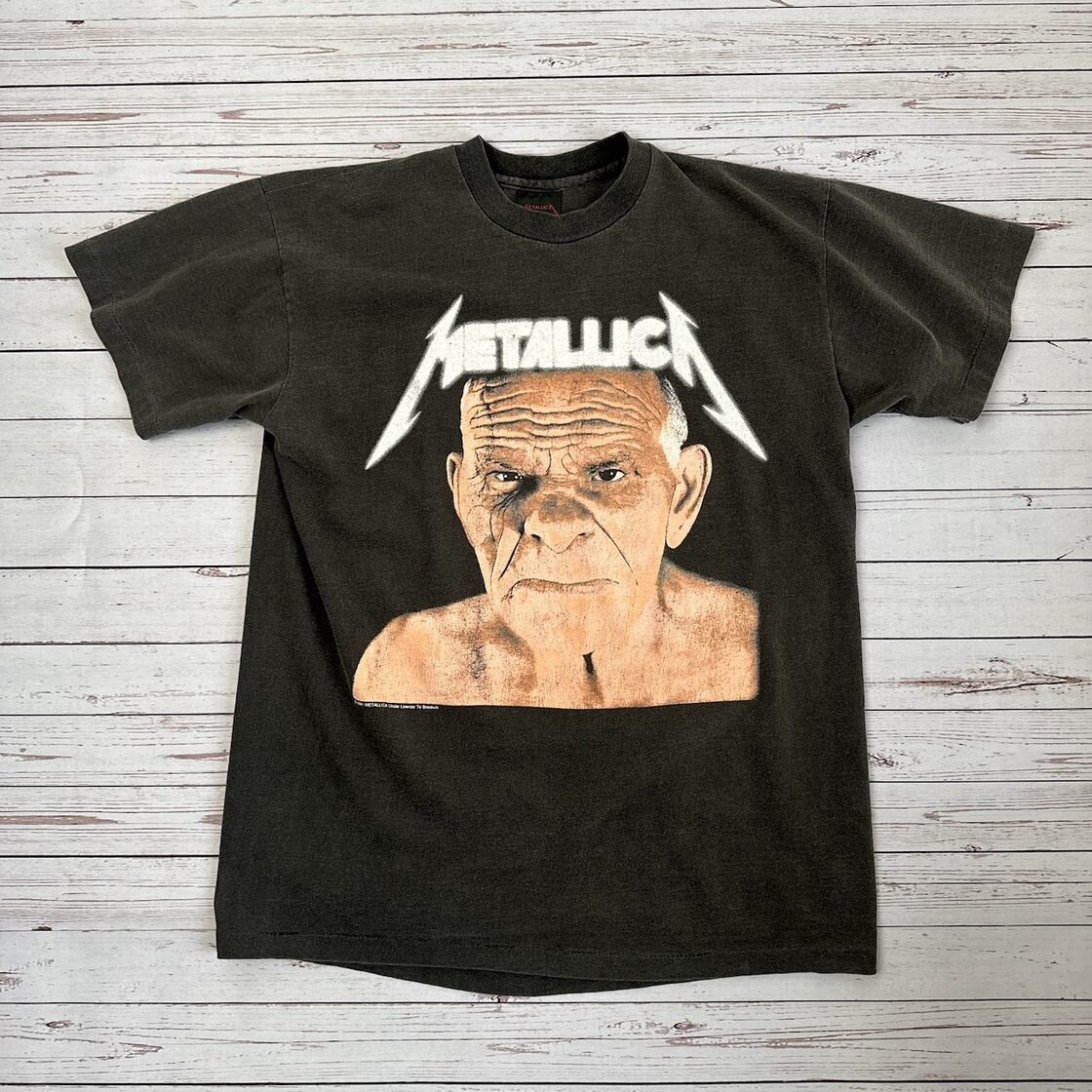 バンドT 両面プリント METALLICA メタリカ シングルステッチ すみ黒 