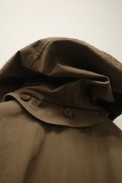 予約販売 | i’m here : - HAOLI TRENCH COAT ：Black｜フード型ストール／2WAYトレンチ／和洋折衷の羽織