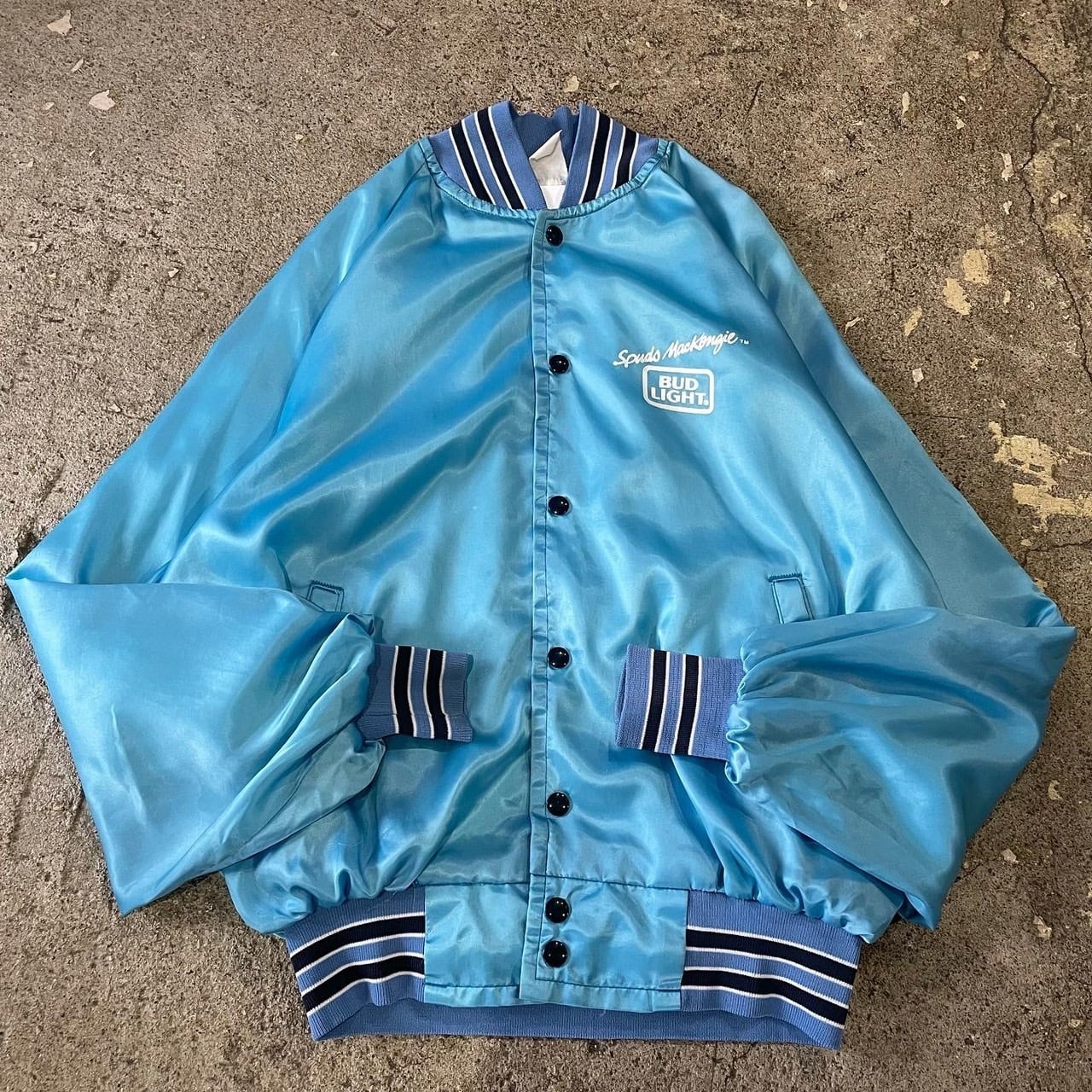 80s BUD LIGHT spuds mackenzie nylon blouson | What