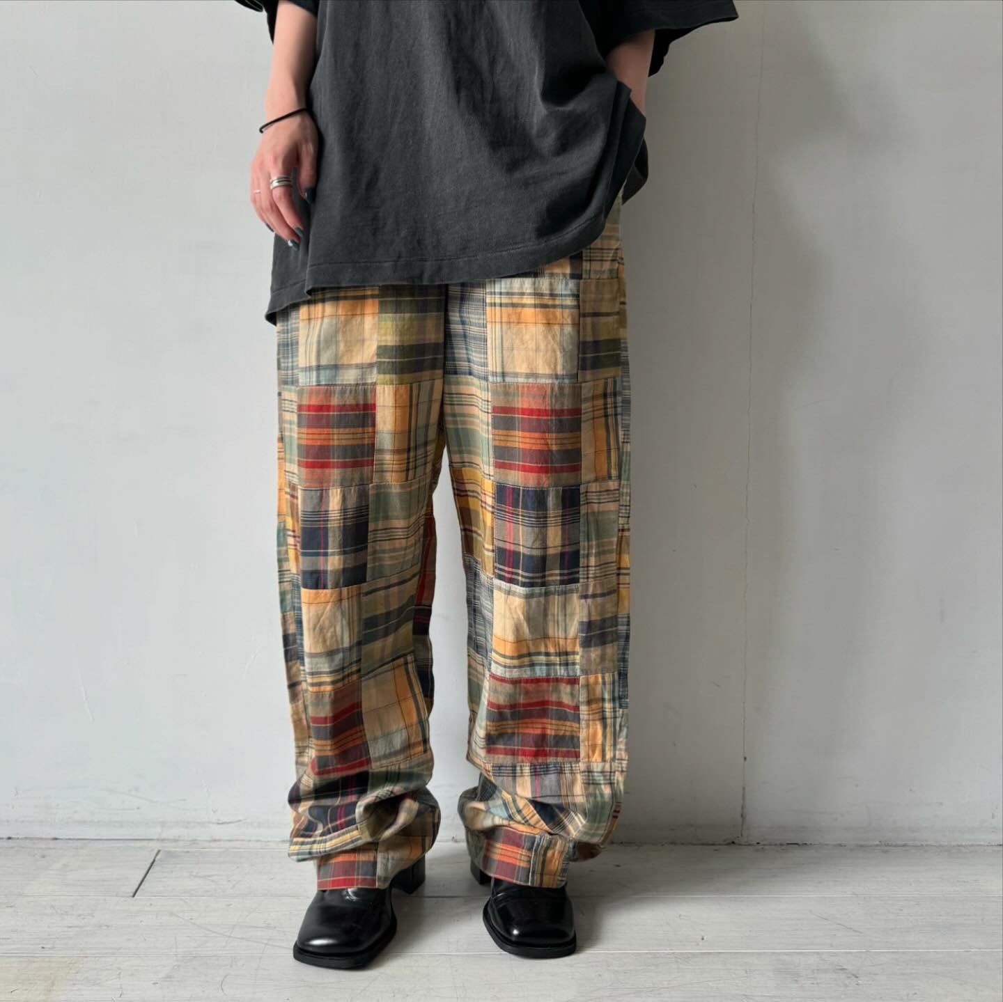 Brooks Brothers- Madras check patchwork pants | ROOT online